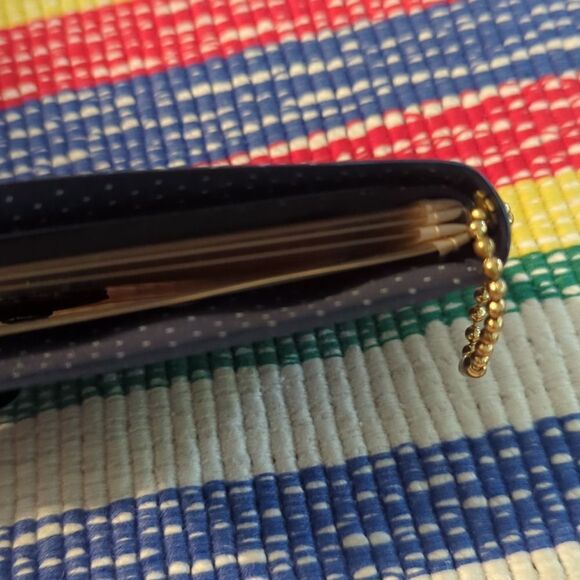 Vintage Blue and white polka dot wallet - Picture 6 of 8